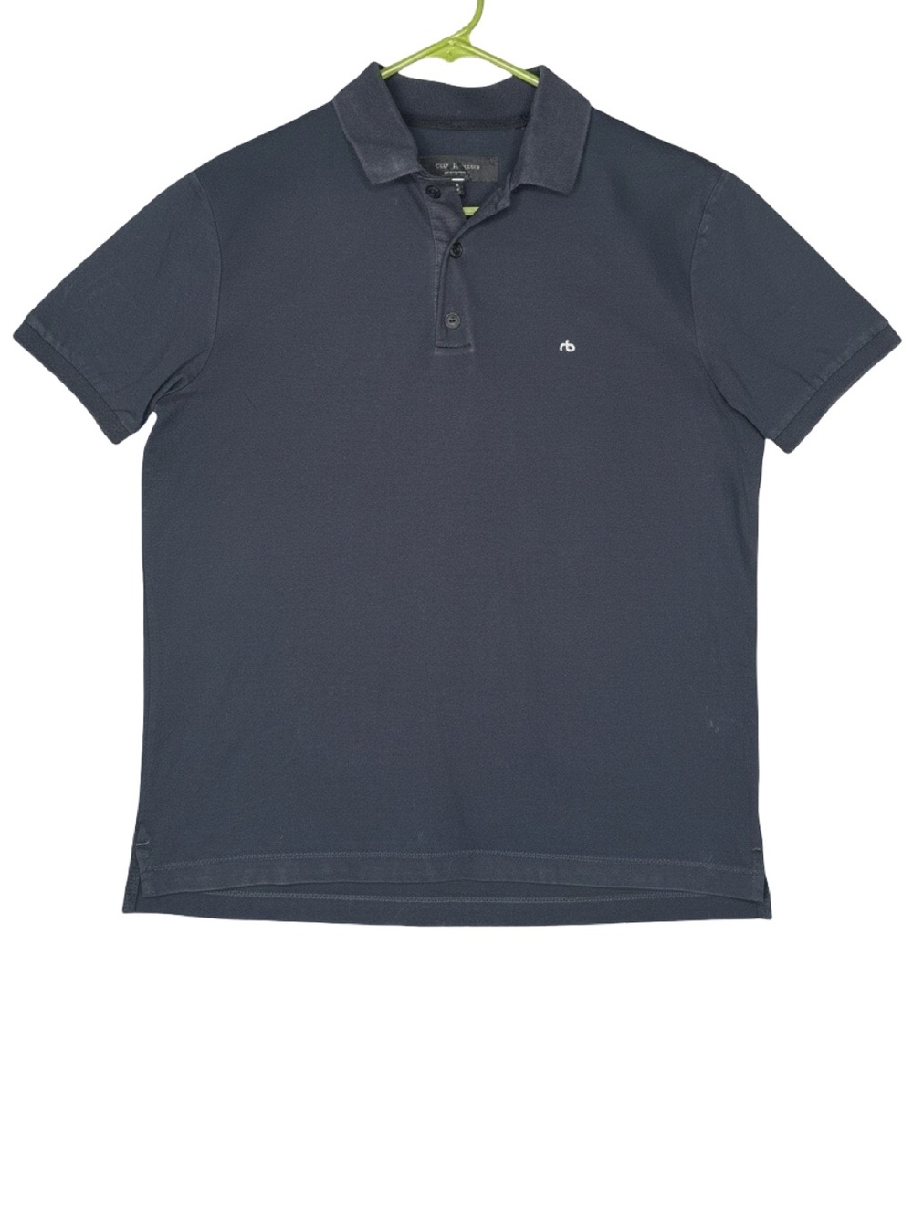 Rag & Bone Navy Polo Shirt Medium - Short Sleeve Knit